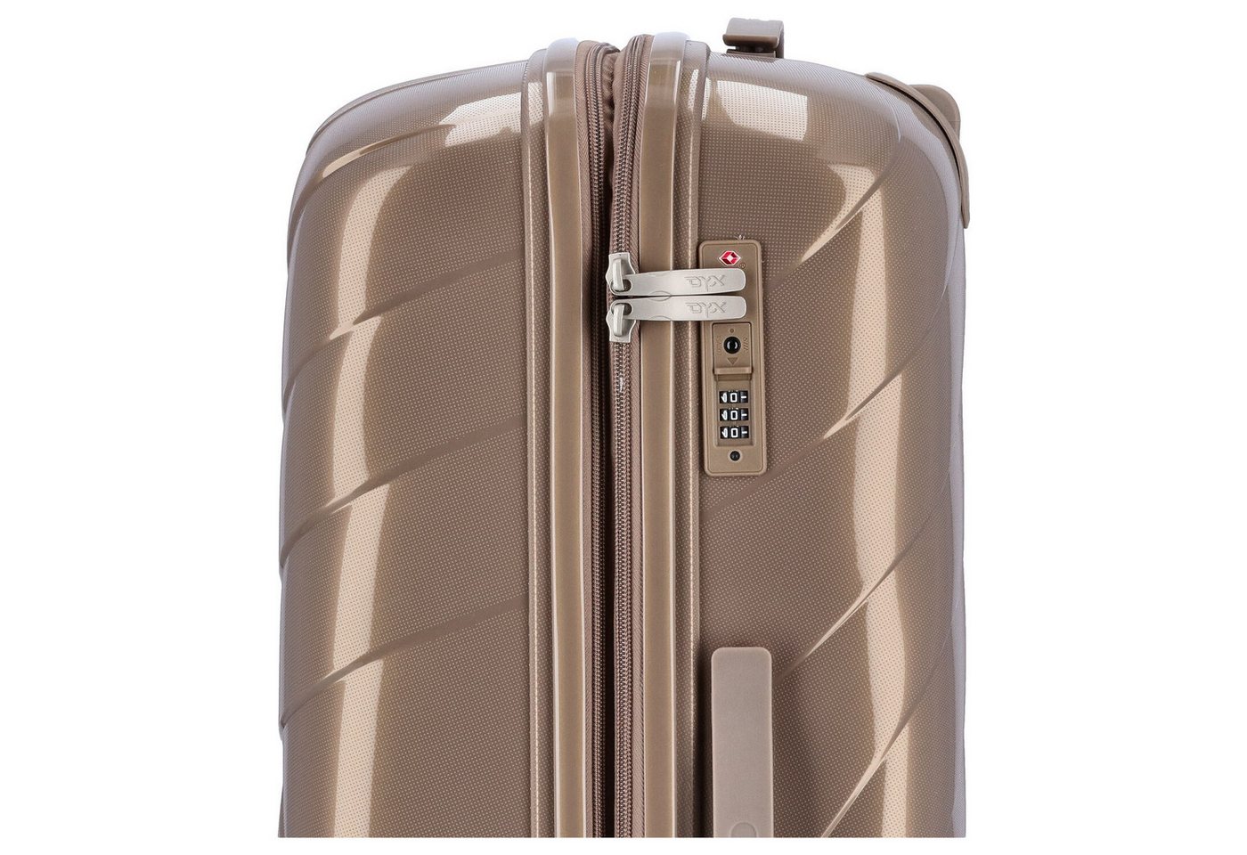 DYX Koffer DYX 4 Rollen Koffer L 76 cm Dubai gold, 4 Rollen Rollen Bild 5