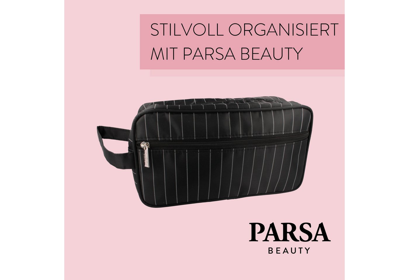PARSA Beauty Kosmetiktasche Essential Herren-Kulturtasche, stilvolle Ordnung für Pflege-Essentials