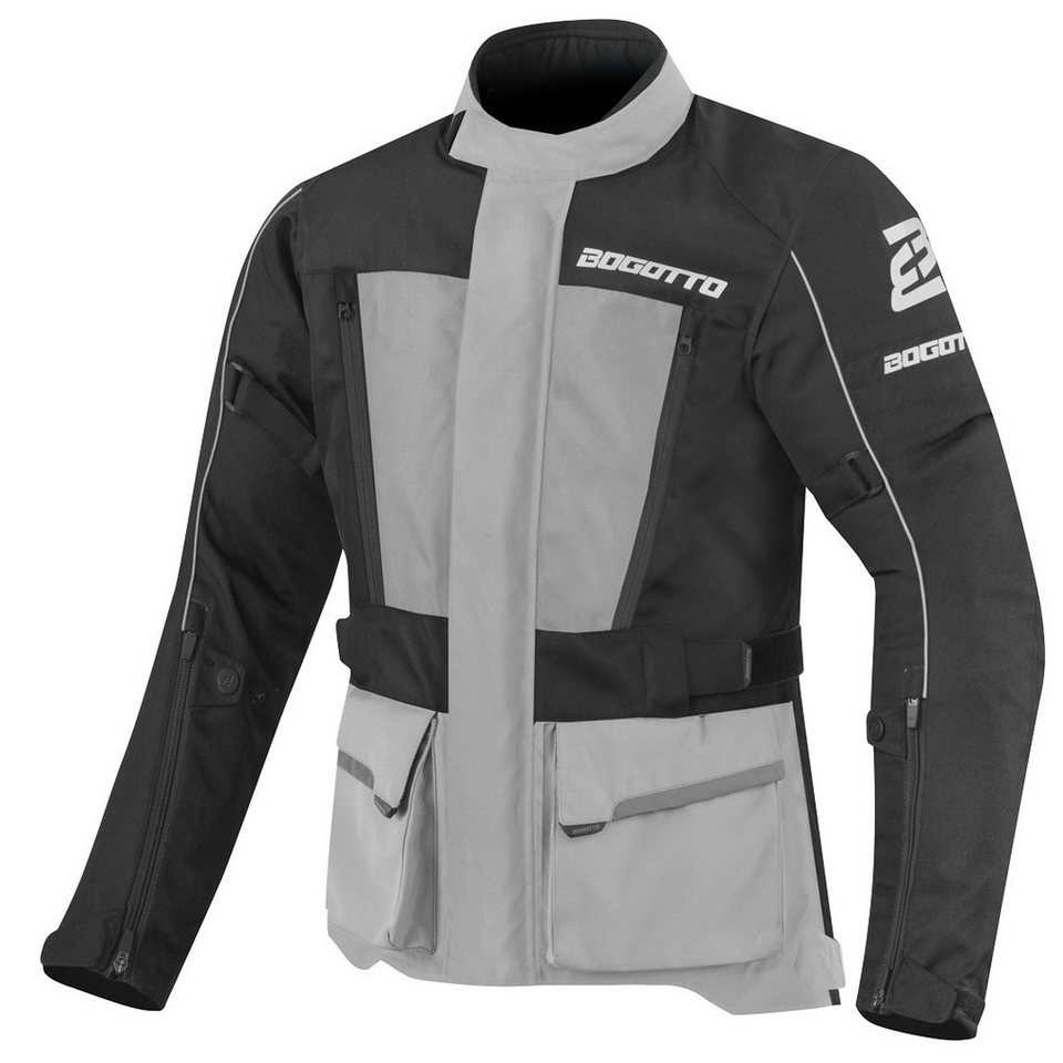 Bogotto Motorradjacke Tampar Tour wasserdichte Motorrad Textiljacke herausnehmbares Innenfutter,wasserdicht