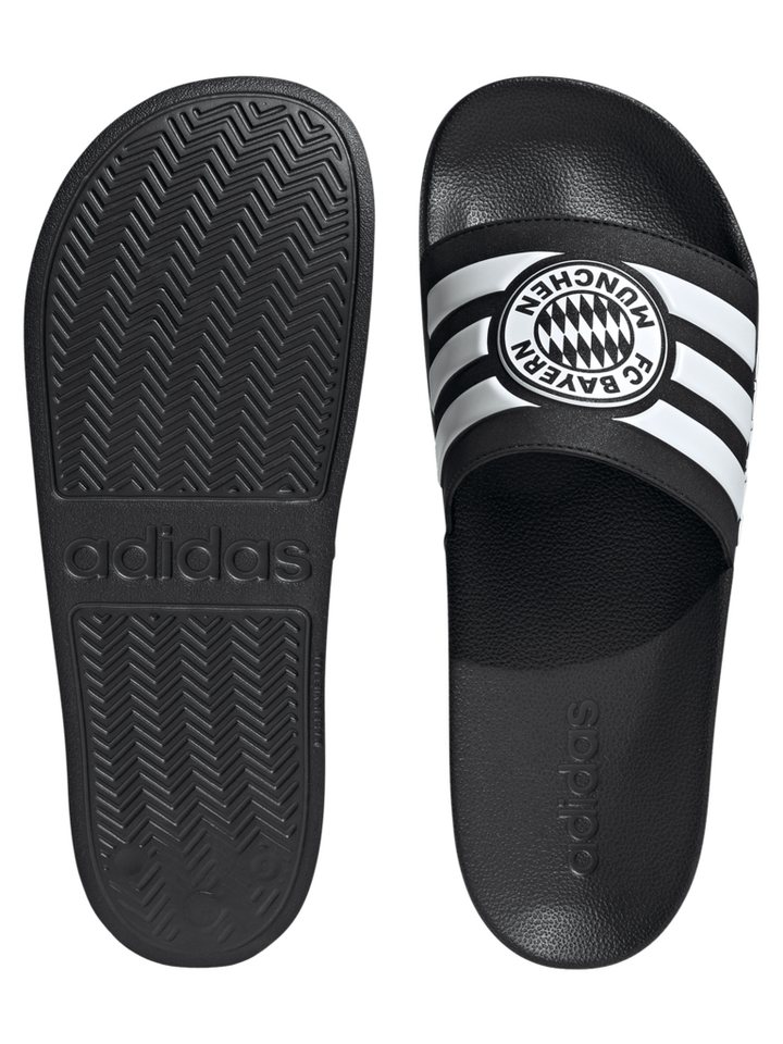 adidas Performance FC Bayern München, Adilette, Unisex, Schwarz Badesandale Bild 5