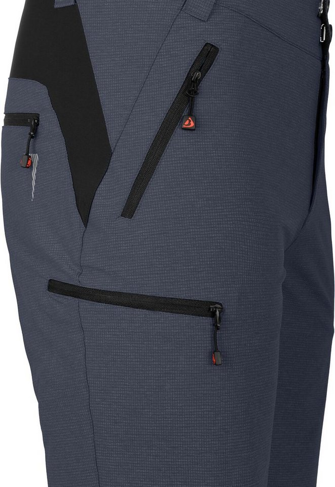 Bergson Fahrradhose PATTI Bermuda Herren Radshorts, strapazierfähig, elastisch, Normalgrößen, grau/blau Bild 2