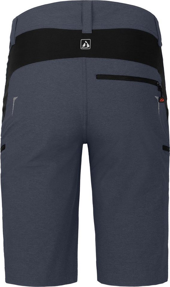 Bergson Fahrradhose PATTI Bermuda Herren Radshorts, strapazierfähig, elastisch, Normalgrößen, grau/blau Bild 3