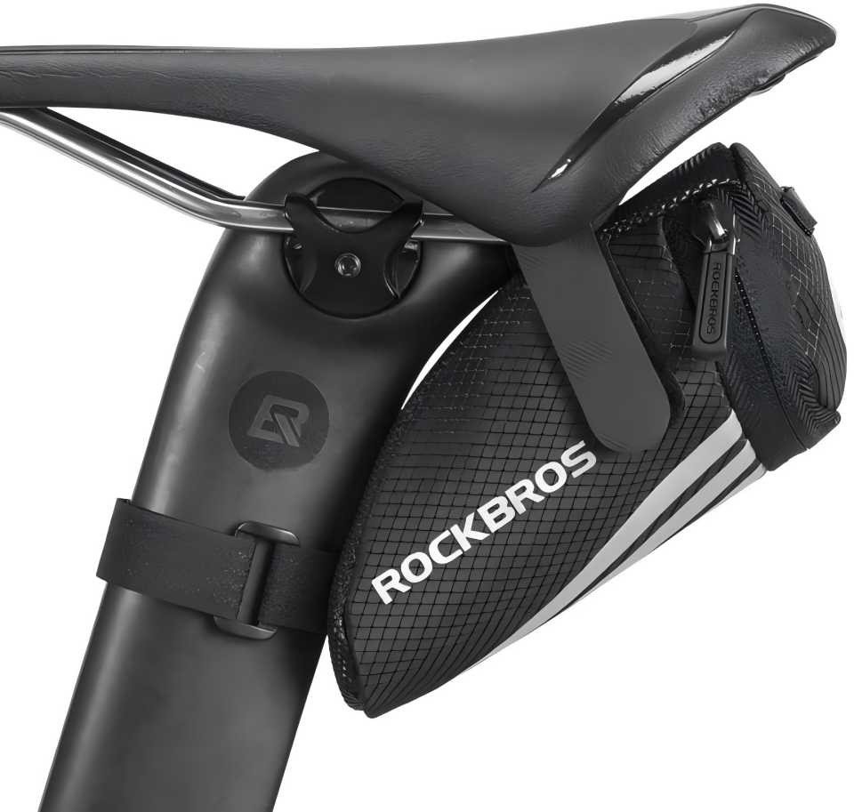 ROCKBROS Fahrradtasche Fahrrad Satteltasche (für MTB Rennrad Faltrad, mit Befestigungsriemen/mit Halterung), wasserdicht Bild 3