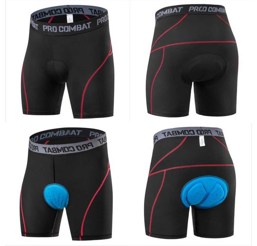 Blusmart Radlerhose Atmungsaktive Radunterwäsche für Damen und Herren (Mesh-Einsatz und Gel-Polsterung, Stoßdämpfende MTB-Radunterwäsche) Für Sport, Reiten, Fahrrad, Fahrrad, MTB Bild 3