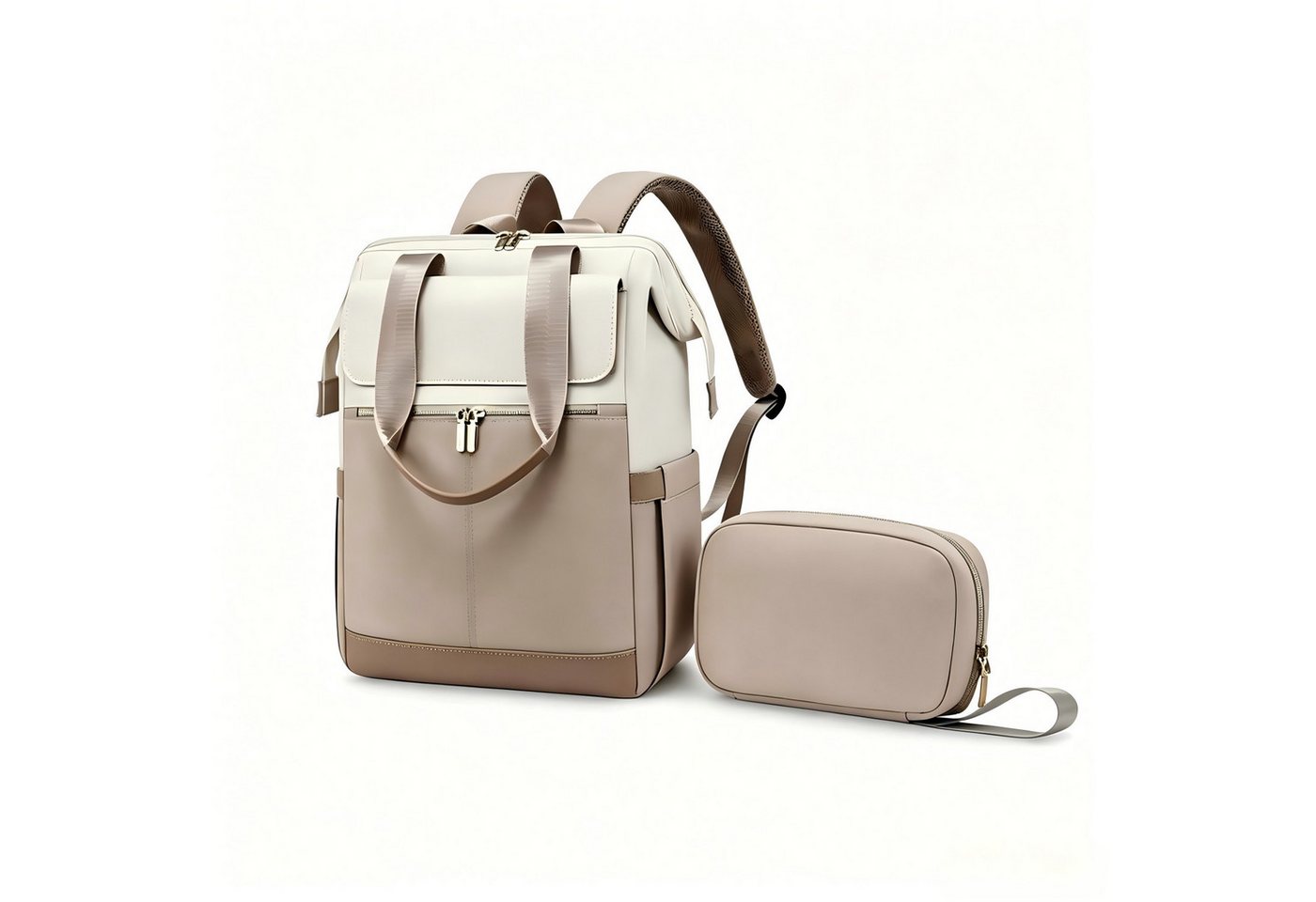 ibettertec Rucksack Laptop Schulrucksack Freizeitrucksack Rucksack Damen Elegant Daypack (Packung, mit Laptopfach 15.6Zoll & Anti Diebstahl Tasche für Reise, Uni, Schule), Wasserdichter Tagesrucksack Bild 4