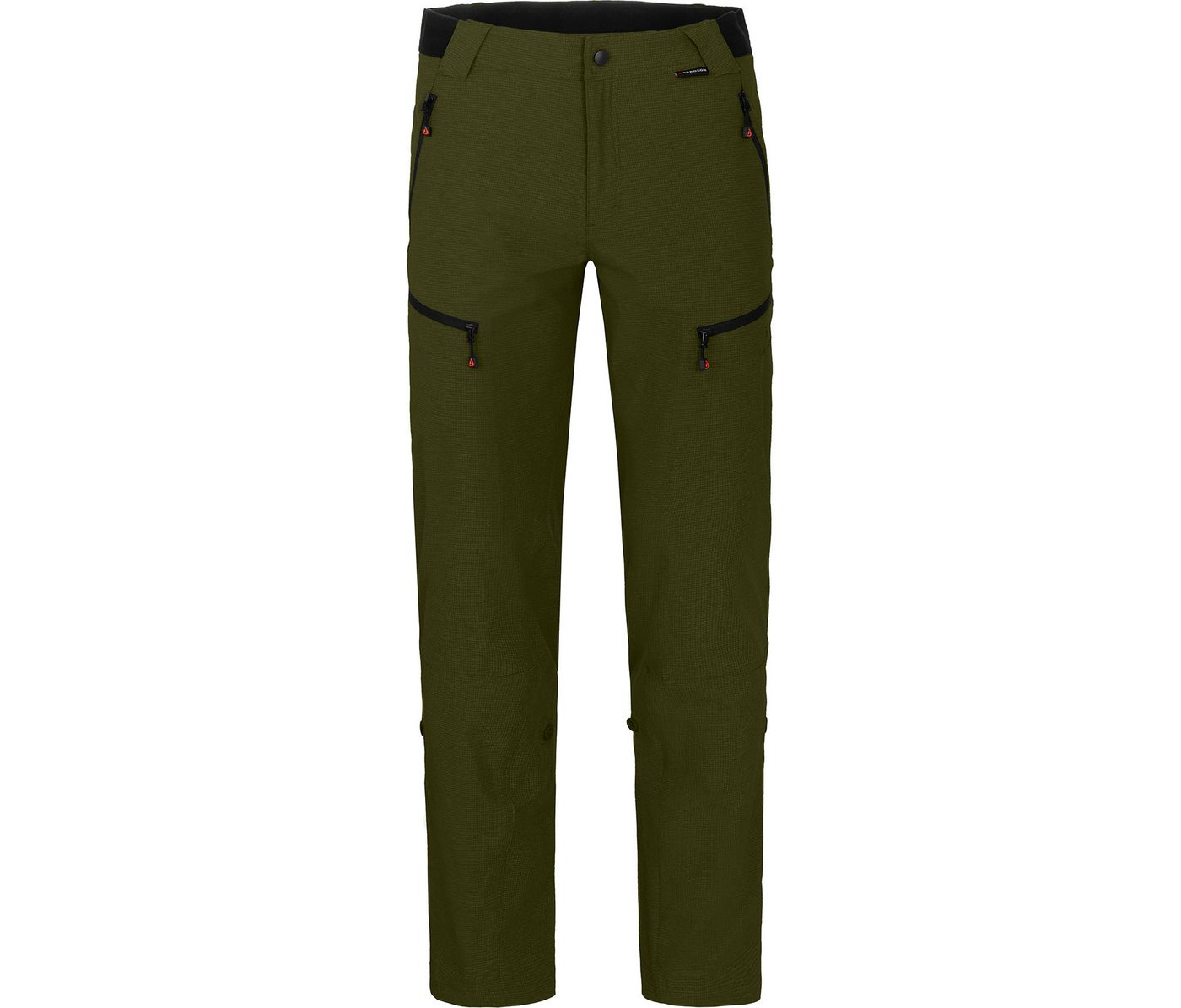 Bergson Outdoorhose LEBIKO Herren Wanderhose, robust, elastisch, Normalgrößen, dunkel grün