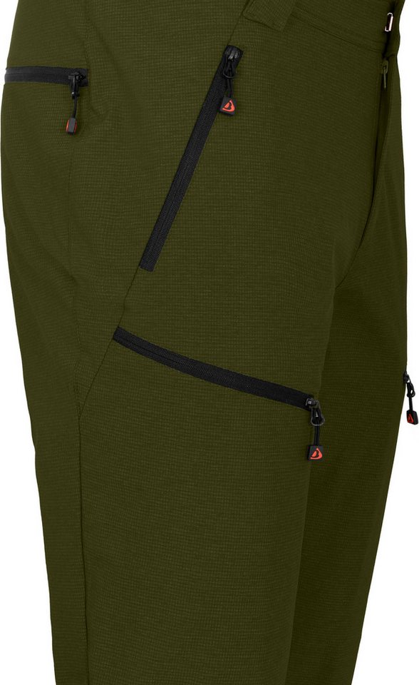 Bergson Outdoorhose LEBIKO Herren Wanderhose, robust, elastisch, Normalgrößen, dunkel grün Bild 2