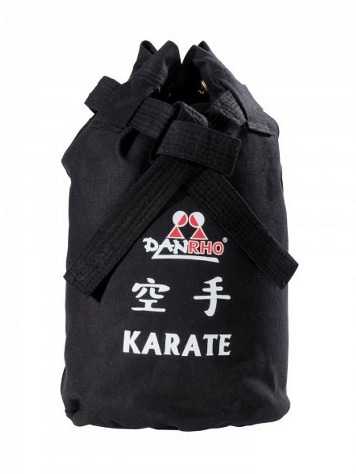 Danrho Sporttasche Karate Seesack Beutel Kinder Rucksack Turnbeutel (Kordelzug, Schnellverschluß, Baumwolle), schwarz oder weiss, Budogürtel Optik Bild 5