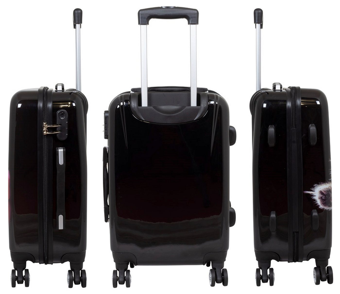 MONOPOL® Trolley Trolley-Koffer-Set - Katze - 3-teilig - 74 + 64 + 54 cm - Hartschale Bild 4