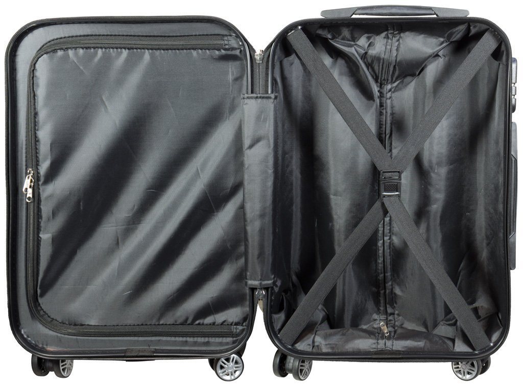 Trendyshop365 Hartschalen-Trolley Orchidee, bunter Koffer mit Blumen-Motiv, 3 Größen, Zahlenschloss, Polycarbonat, Dehnfalte Bild 5