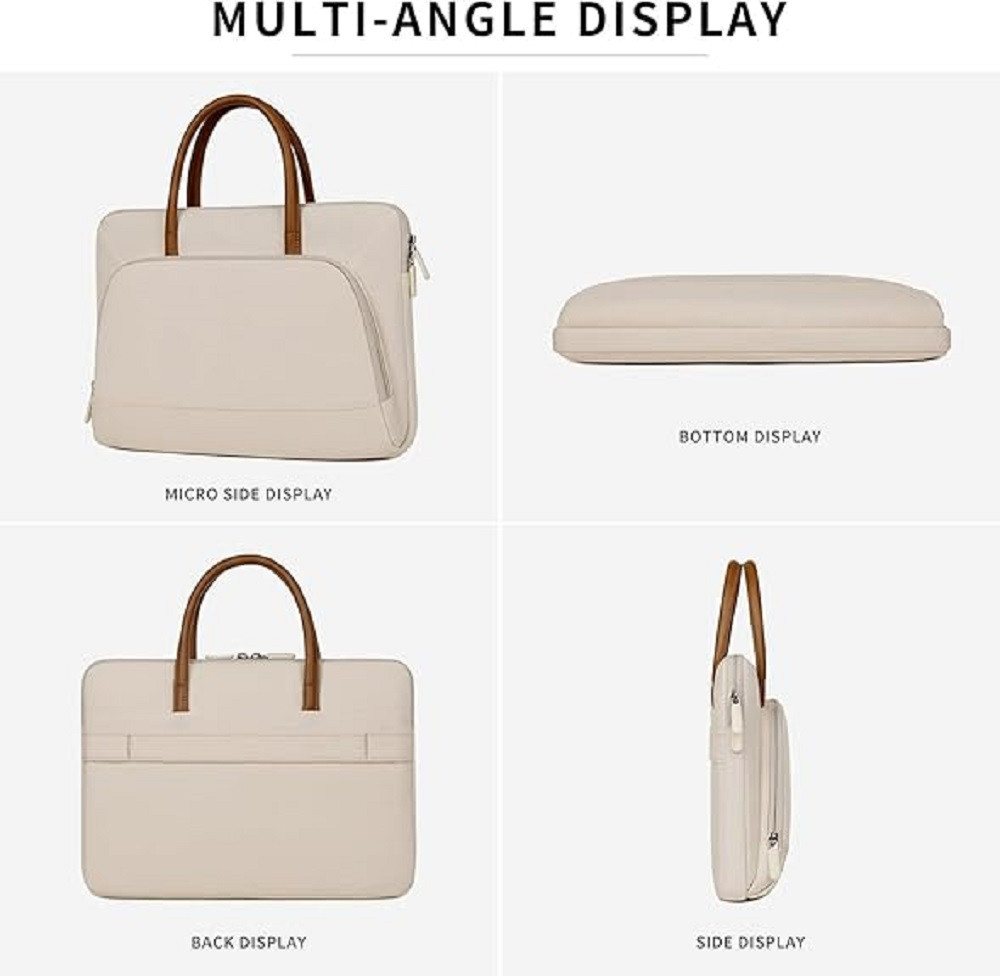 LIANNA Businesstasche Laptoptasche Stilvolle minimalistische Laptoptasche (Set, 1-tlg., Moderne Handtasche, Büros und Geschäftsreisen), Leichte Laptop Tasche für 15-16.1 Zoll mit Tabletfach für den Alltag Bild 3