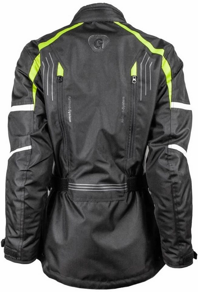 gms Motorradjacke GMS Dayton Damen Motorrad Textiljacke herausnehmbares Innenfutter,wasserdicht