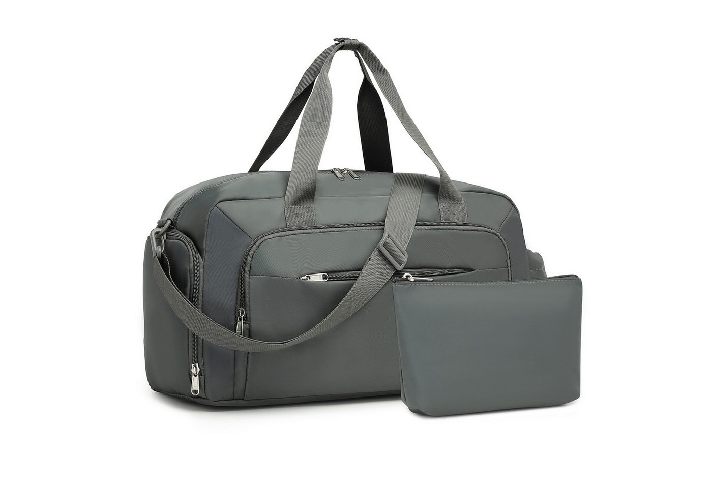 KONO Reisetasche Vielseitiges Reise Wochenendtaschen Set mit Schuhfach Kosmetiktasche Bild 3