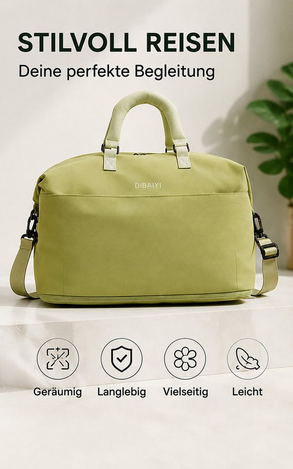 OYLCDI Reisetasche Fitnesstasche,Sporttasche,Große Umhängetasche (Atmungsaktiv, wasserdicht, verschleißfest, großes Fassungsvermögen, Schultergurt, für Yoga, Schwimmen, Tourismus, Fitness)