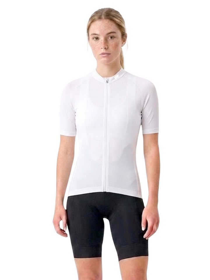 Wulibike Radtrikot Damen Sommer Radsport Set, Kurzarm-Trikot mit Träger-Bibshorts (2-tlg) Atmungsaktives Funktionsset mit 6 Taschen für Rennrad Bild 2