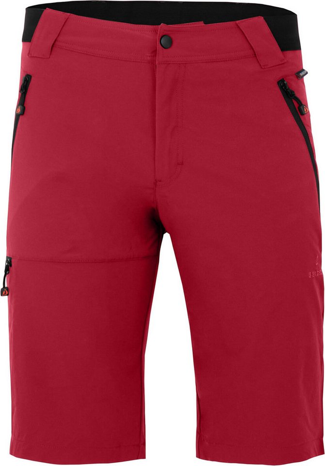 Bergson Outdoorhose ARRESÖ COMFORT Bermuda Herren Wandershorts, leicht, strapazierfähig, Normalgrößen, rot Bild 3