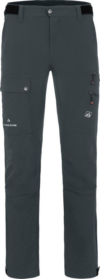 Bergson Outdoorhose BOGONG Herren Wanderhose, vielseitig, viele Taschen, Kurzgrößen, dunkel grau Bild 5