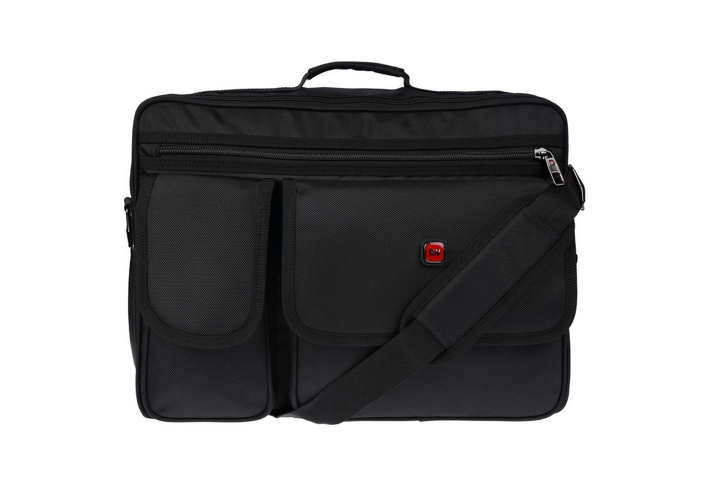 Christian Wippermann Businesstasche Xl XXL Umhängetasche Flugbegleiter Tasche Messenger Arbeitstasche, Arbeitstasche XXL 2 Frontfächer