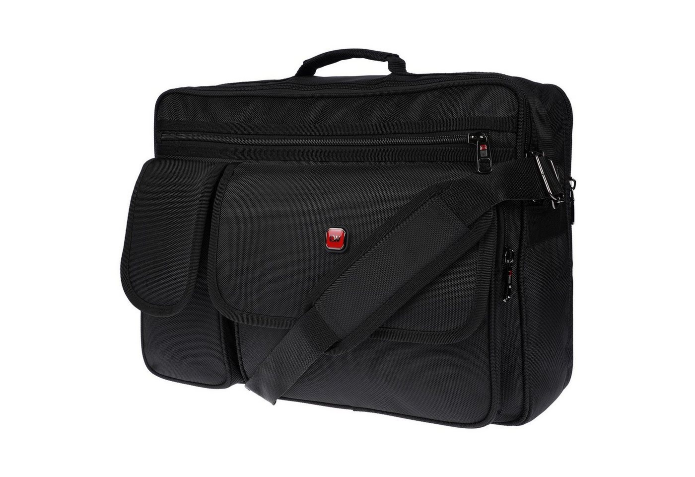 Christian Wippermann Businesstasche Xl XXL Umhängetasche Flugbegleiter Tasche Messenger Arbeitstasche, Arbeitstasche XXL 2 Frontfächer Bild 3