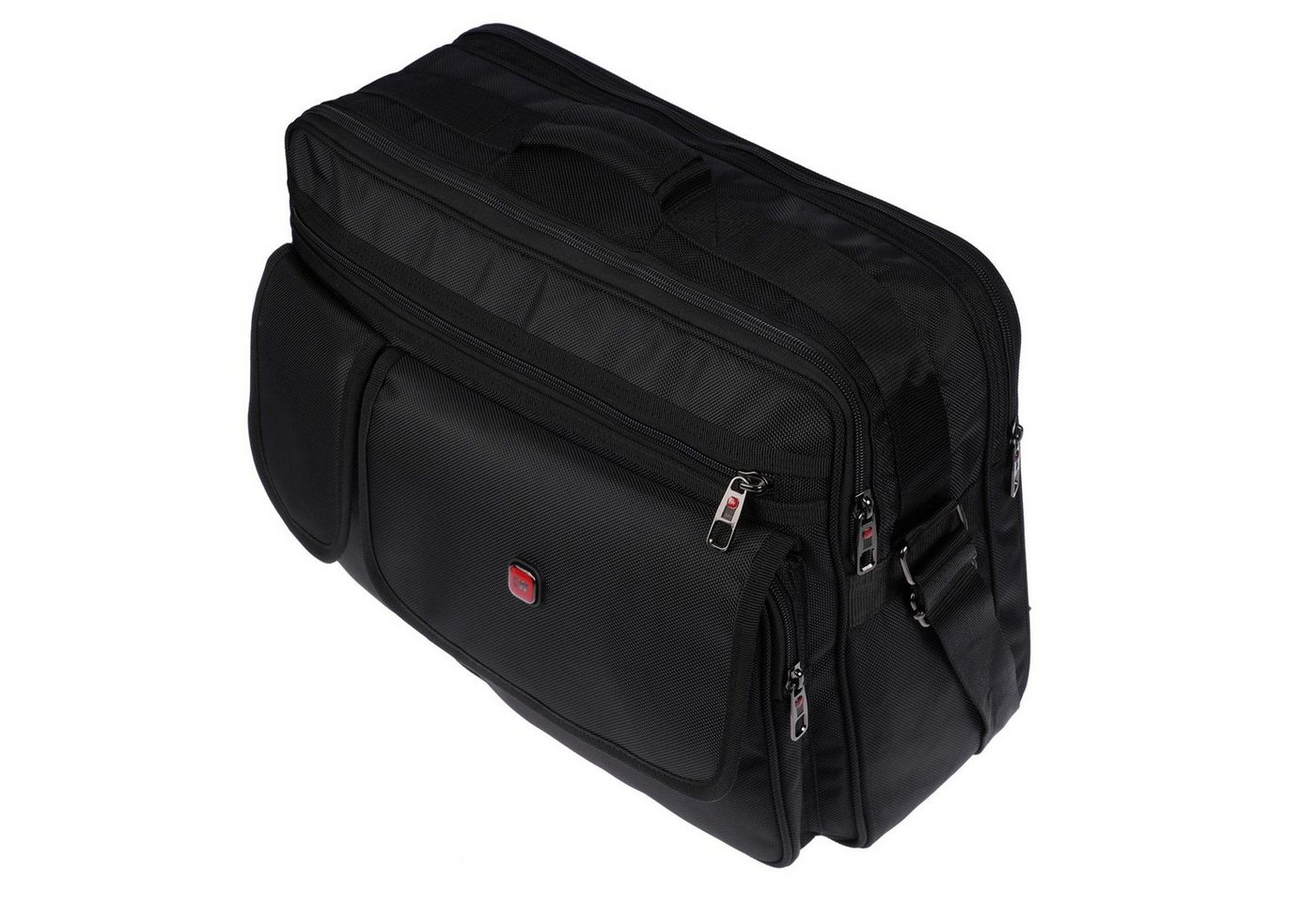 Christian Wippermann Businesstasche Xl XXL Umhängetasche Flugbegleiter Tasche Messenger Arbeitstasche, Arbeitstasche XXL 2 Frontfächer Bild 5