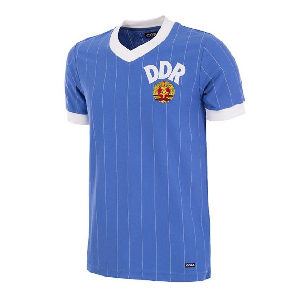 COPA Fußballtrikot Retro DDR 1985 Vereinsemblem Bestickt, feine Nadelstreifen Bild 2