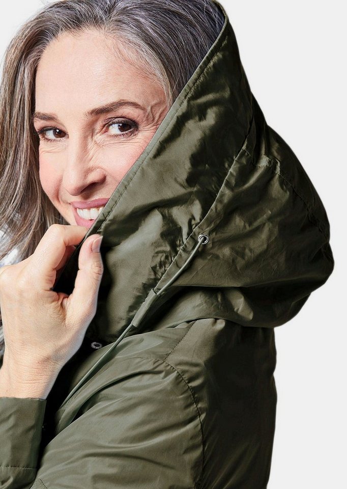 GOLDNER Outdoorjacke Modischer Regenparka mit Kapuze Individuelle Weitenregulierung durch Tunnelzüge und variablen Kragen Bild 3