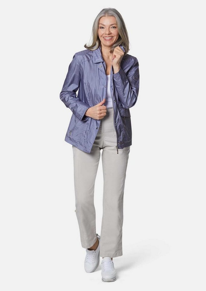 GOLDNER Outdoorjacke Freizeitjacke mit Steppdetails Outdoorjacke mit Hemdkragen, Reißverschluss, Druckknöpfen und Langarm Bild 2