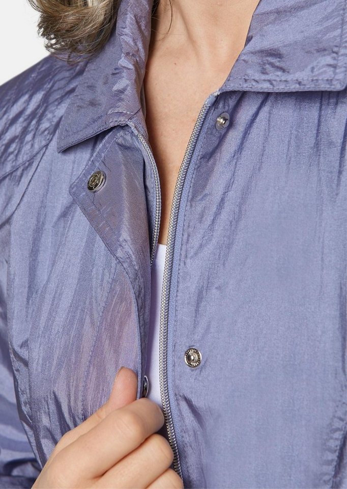 GOLDNER Outdoorjacke Freizeitjacke mit Steppdetails Outdoorjacke mit Hemdkragen, Reißverschluss, Druckknöpfen und Langarm Bild 3