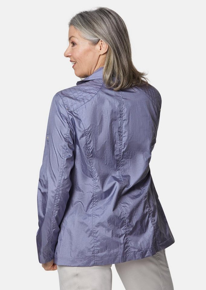 GOLDNER Outdoorjacke Freizeitjacke mit Steppdetails Outdoorjacke mit Hemdkragen, Reißverschluss, Druckknöpfen und Langarm Bild 4