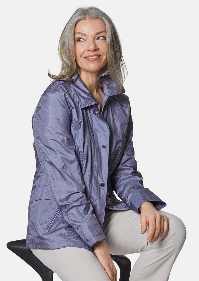 GOLDNER Outdoorjacke Freizeitjacke mit Steppdetails Outdoorjacke mit Hemdkragen, Reißverschluss, Druckknöpfen und Langarm Bild 5