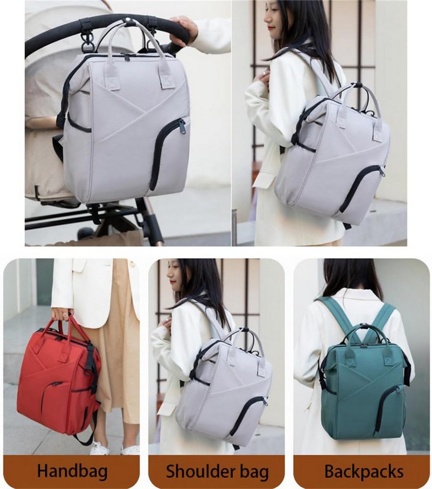 LIANNA Wickeltasche Multifunktionaler Reiserucksack, Wickeltasche, Wickelrucksack (Set, 1-tlg., Mama-Tragetasche zur Verwendung als Reisetasche), Babytasche für Jungen und Mädchen Bild 4