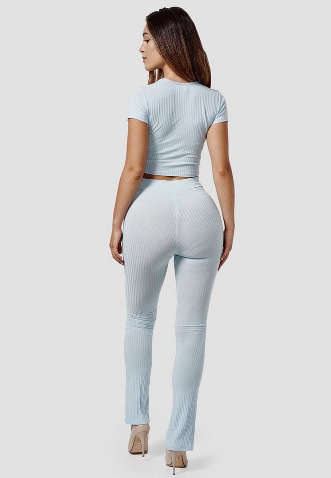 Rayshyne Freizeitanzug RS22 (2-tlg., Femininer Lounge Zweiteiler Hose & Wickeltop) Bild 4