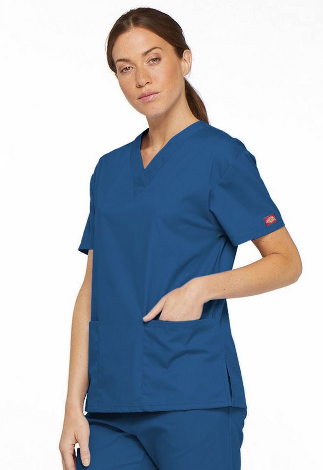 Dickies Funktionsbluse Unisex EDS Schlupfhemd V-Neck, Every Day Scrubs Kasack mit 2 aufgesetzten Taschen