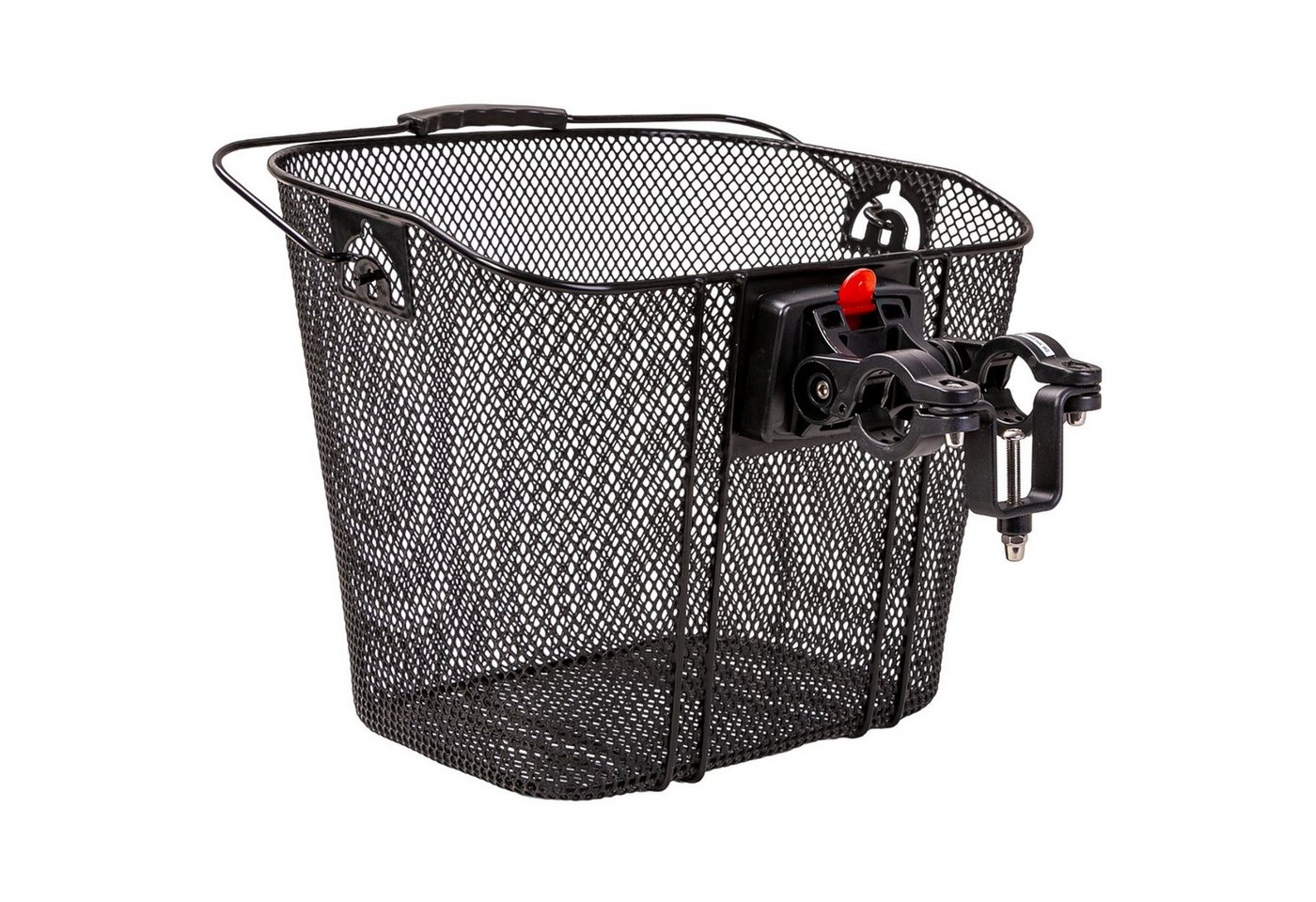 Diedrich Filmer GmbH Fahrradkorb Lenker-Korb Tasche mit Schnell-Befestigung Creme (Set, Korb mit Halterung), Fahrrad-Korb Halterung Einkauf Fahrrad-Tasche Vorne Shopper auch eBike