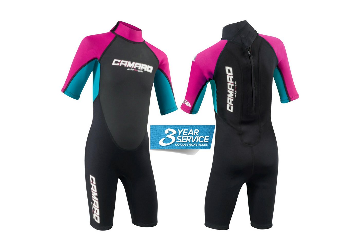 Camaro Neoprenanzug CAMARO Juniors Flex Shorty REVO Girl 3/2mm Youth Kinder Neopren Bild 4