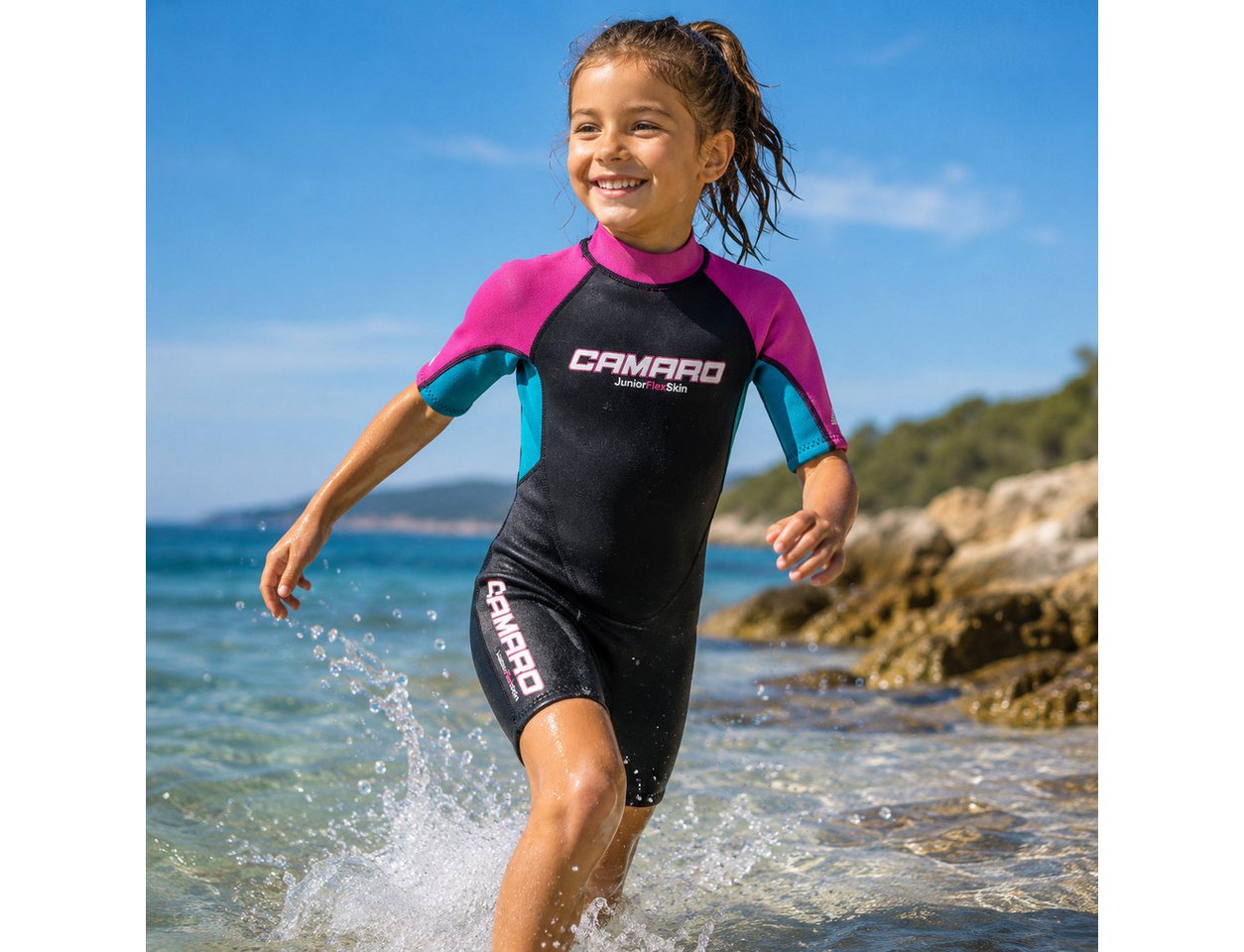 Camaro Neoprenanzug CAMARO Juniors Flex Shorty REVO Girl 3/2mm Youth Kinder Neopren Bild 5