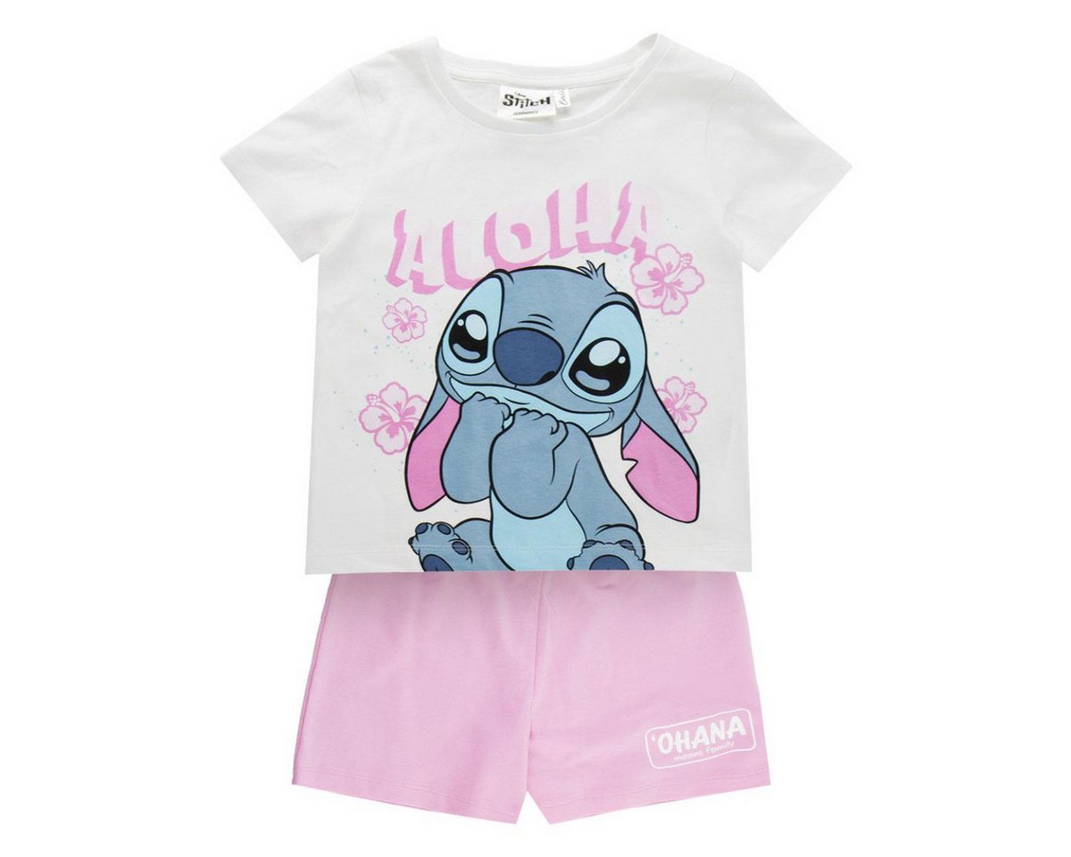 Lilo & Stitch Trainingsanzug - Kinder Set 2 Teilig French Terry Baumwolle Freizeit Outfit (2-tlg) Bild 3