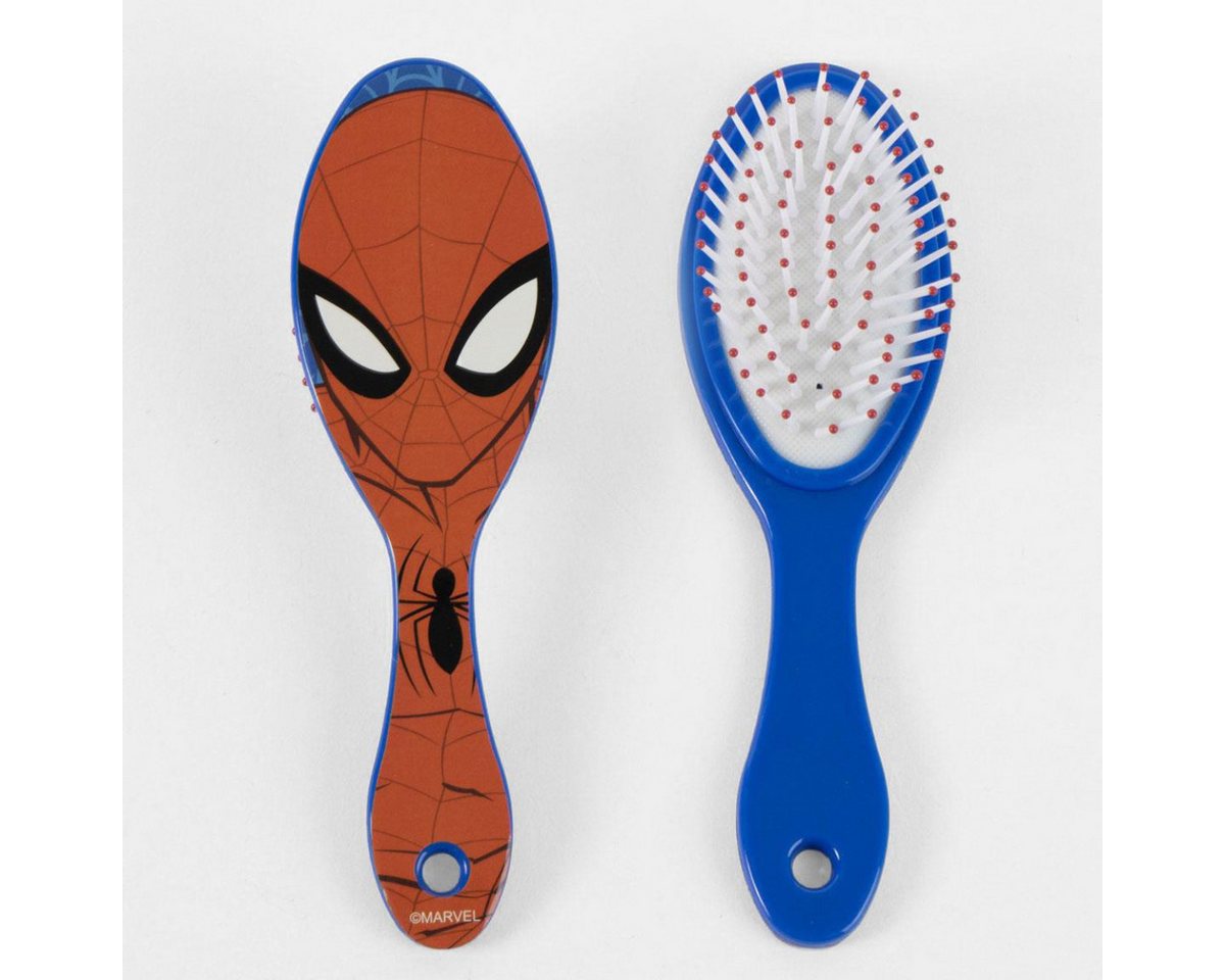 Spiderman Kulturbeutel - Kinder Waschset Haarbürste Handtuch Travel Zubehör (3-tlg) Bild 2