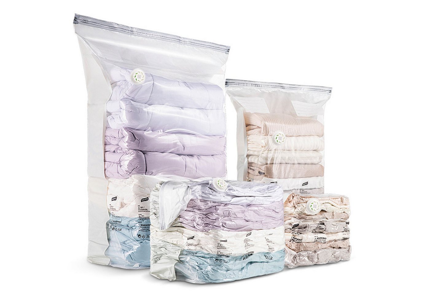 Mutig Aufbewahrungstasche 4 Pack Würfel Vakuumbeutel, (Max: 80x100x32 cm),Schrankorganisation (für Bettdecken, Decken, Bettwäsche,Platz sparen vakuum kleiderbeutel, 4-tlg., 4 Pack Extra große vakuumbeutel Kompatibel mit Staubsauger), Wiederverwendbar und luftdicht-wasser- und feuchtigkeitsabweisend Bild 3