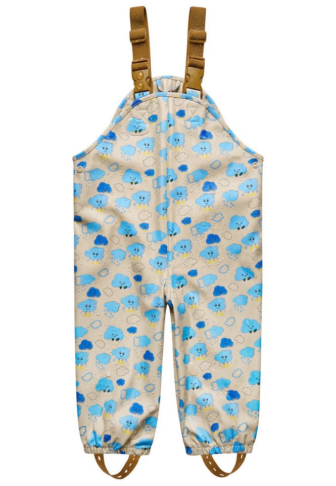 Sterntaler® Regenhose Farbwechsel Matschhose ungefüttert Wolken (1-tlg) Wasserdichte Regenhose mit Farbwechsel und Reflexlogo