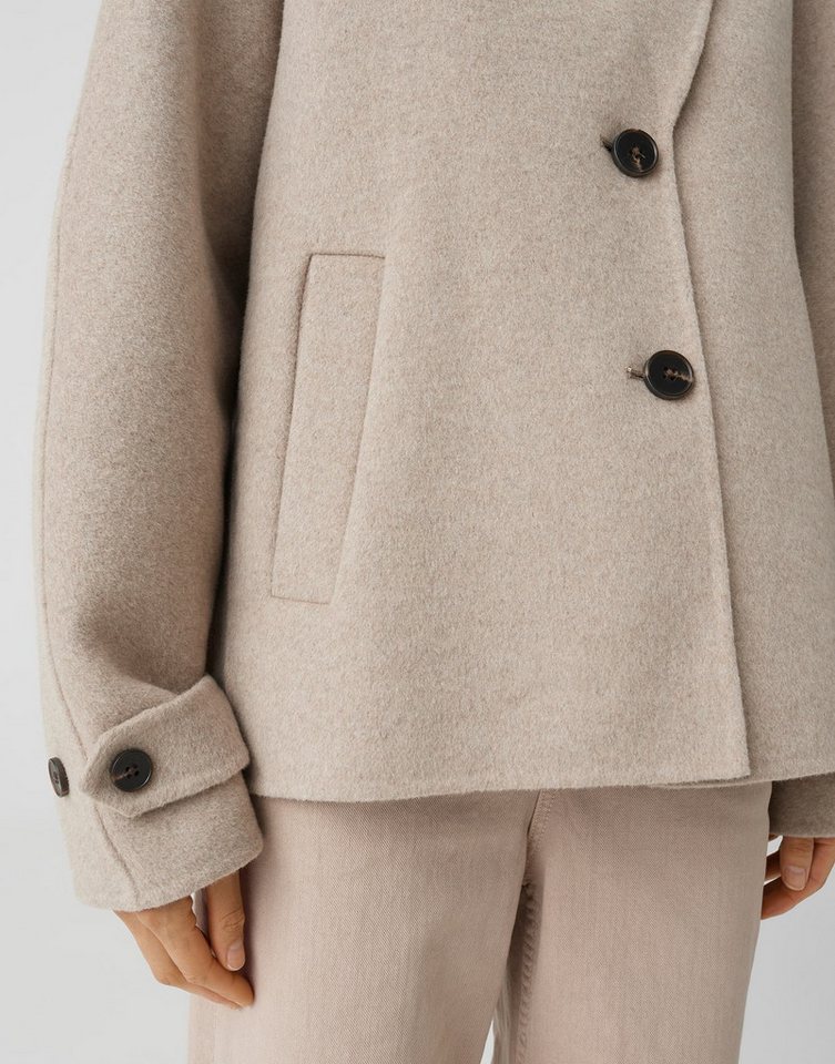 OPUS Wolljacke aus doppellagige Wollqualität Loose Fit Riegel an der Manschette Bild 4