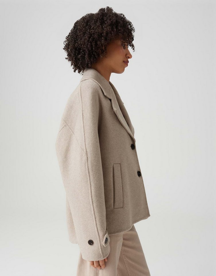 OPUS Wolljacke aus doppellagige Wollqualität Loose Fit Riegel an der Manschette Bild 5