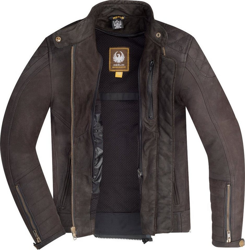 Merlin Motorradjacke Mia Damen Motorrad Lederjacke herausnehmbares Innenfutter Bild 3