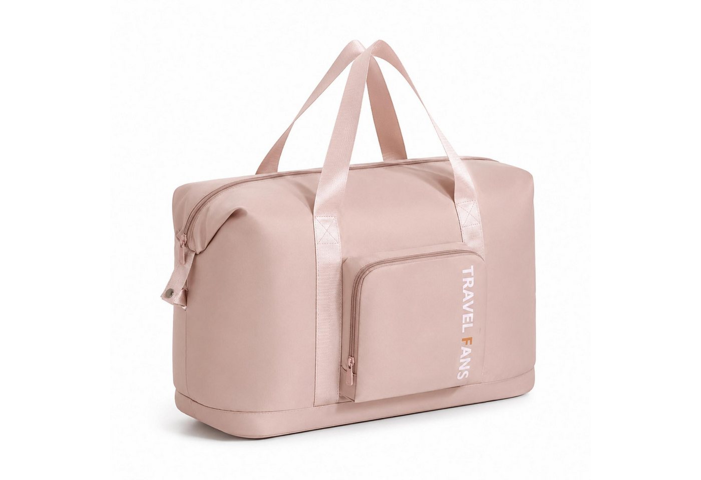 VERCO Reisetasche faltbar mit Trolley Schlaufe und Frontfach (1-tlg), Faltbare Handgepäcktasche für Reisen mit Kofferhalterung Bild 2