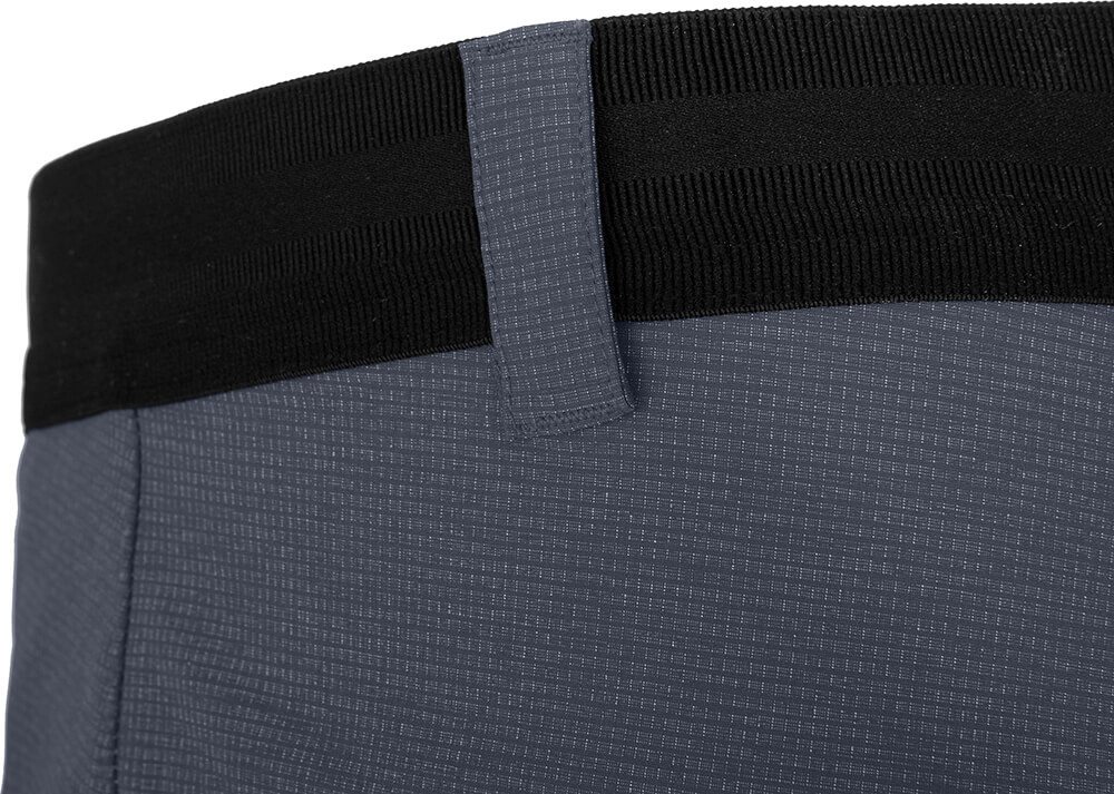Bergson Outdoorhose LEBIKO Bermuda Herren Wandershorts, robust, elastisch, Normalgrößen, grau/blau