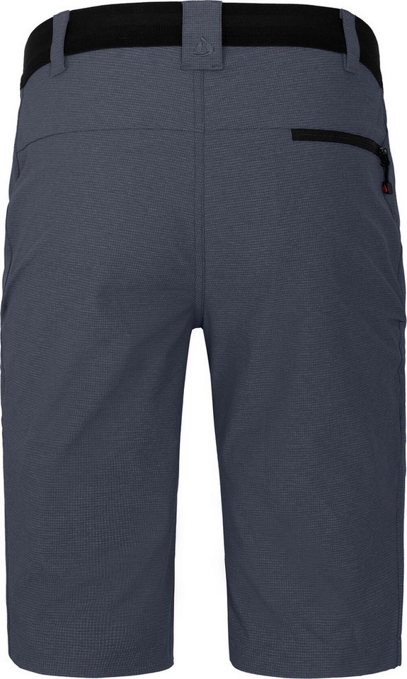 Bergson Outdoorhose LEBIKO Bermuda Herren Wandershorts, robust, elastisch, Normalgrößen, grau/blau Bild 4