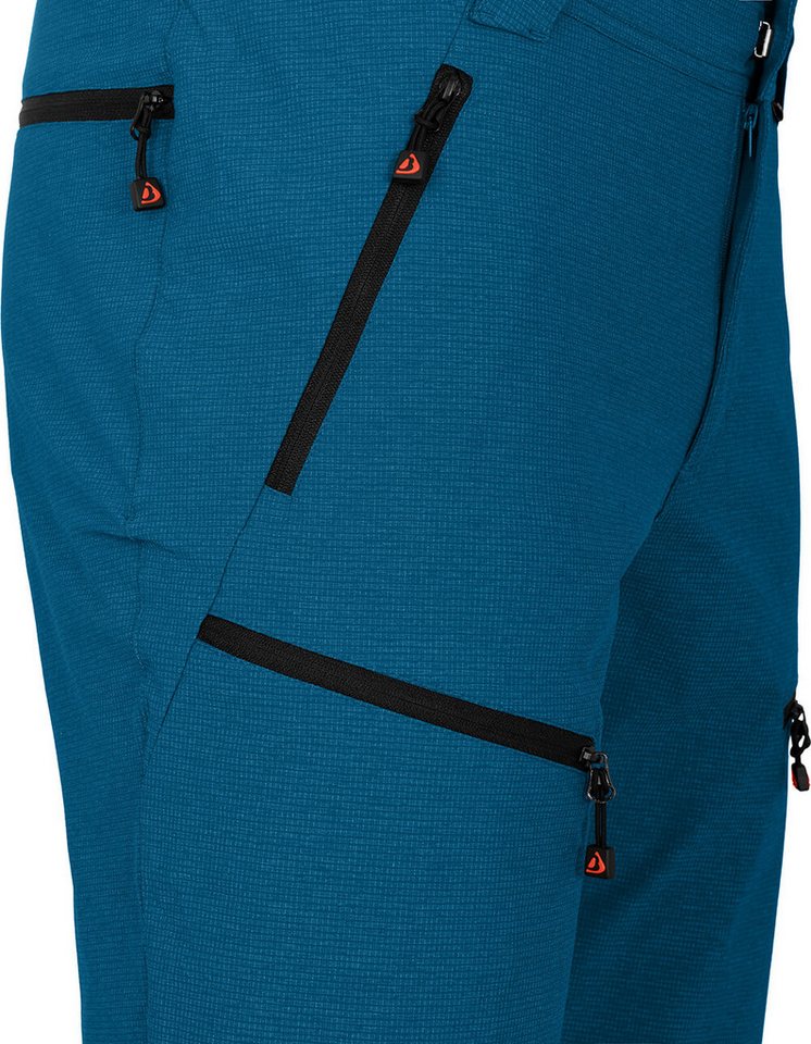 Bergson Outdoorhose LEBIKO Bermuda Herren Wandershorts, robust, elastisch, Normalgrößen, Saphir blau