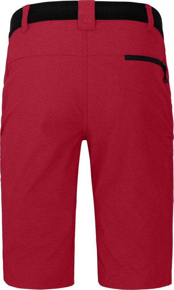 Bergson Outdoorhose LEBIKO Bermuda Herren Wandershorts, robust, elastisch, Normalgrößen, rot Bild 2