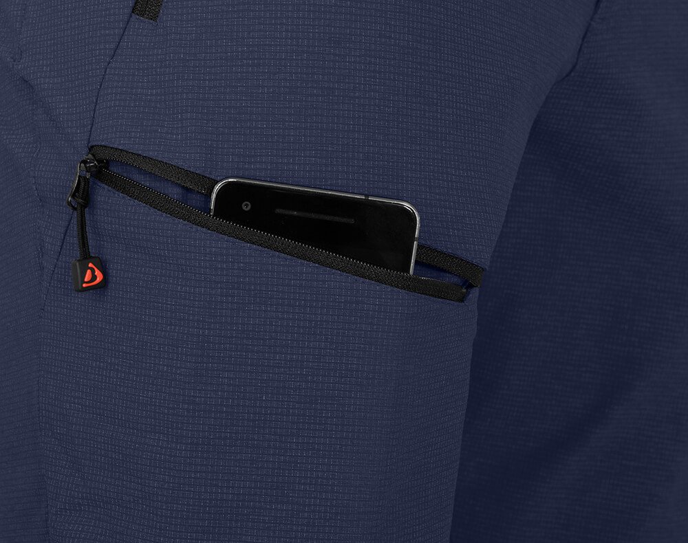 Bergson Outdoorhose LEBIKO Bermuda Herren Wandershorts, robust, elastisch, Normalgrößen, peacoat blau Bild 2