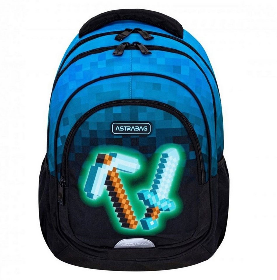 Starpak Schulrucksack Astrabag Schulrucksack für Jungen – Pixel Design, Ergo Back Bild 3